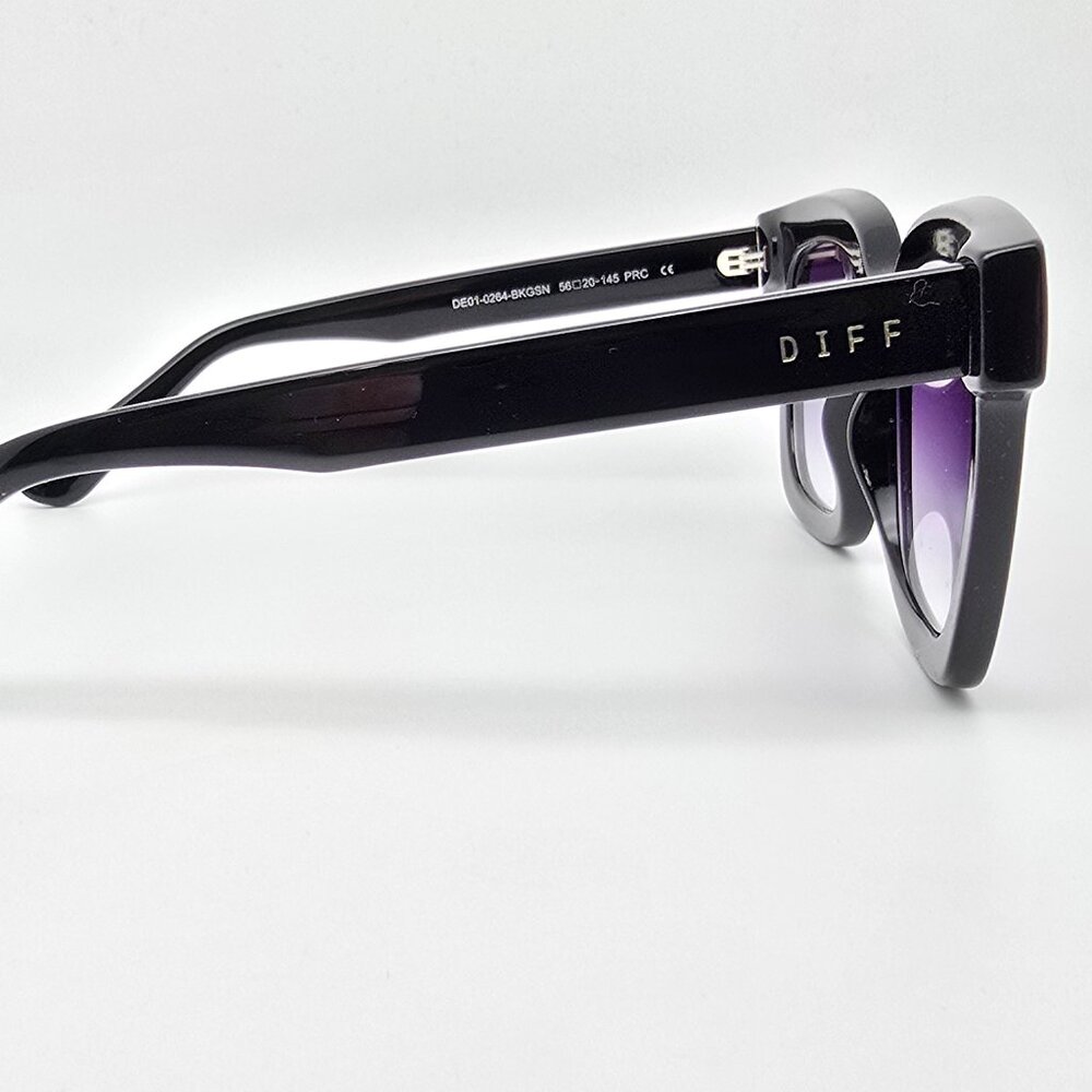 Diff Eyewear Makay Black Frame Grey Gradient Lens… - image 7